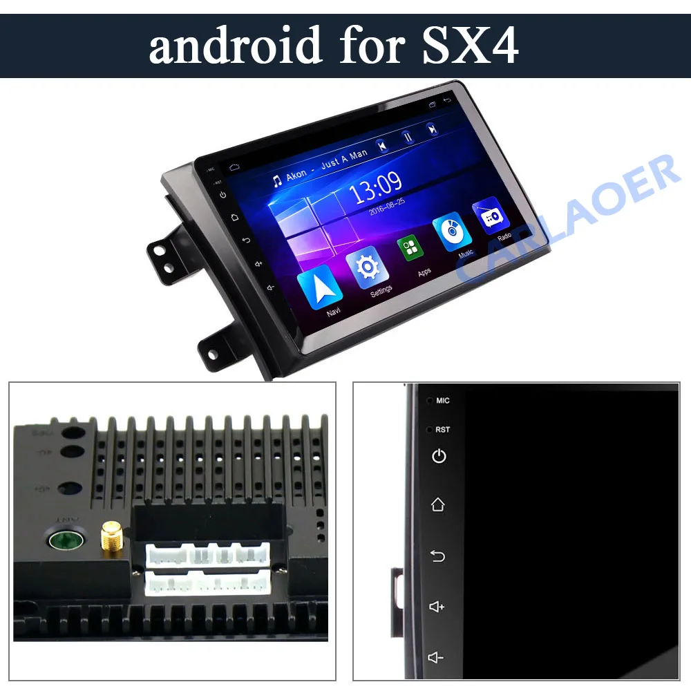 2 din Android gps для Suzuki SX4 2006 2007 2008 2009 2010 2011 2012 2Din автомобиля магнитола Регистраторы стерео WI-FI RDS автомобильный dvd плеер