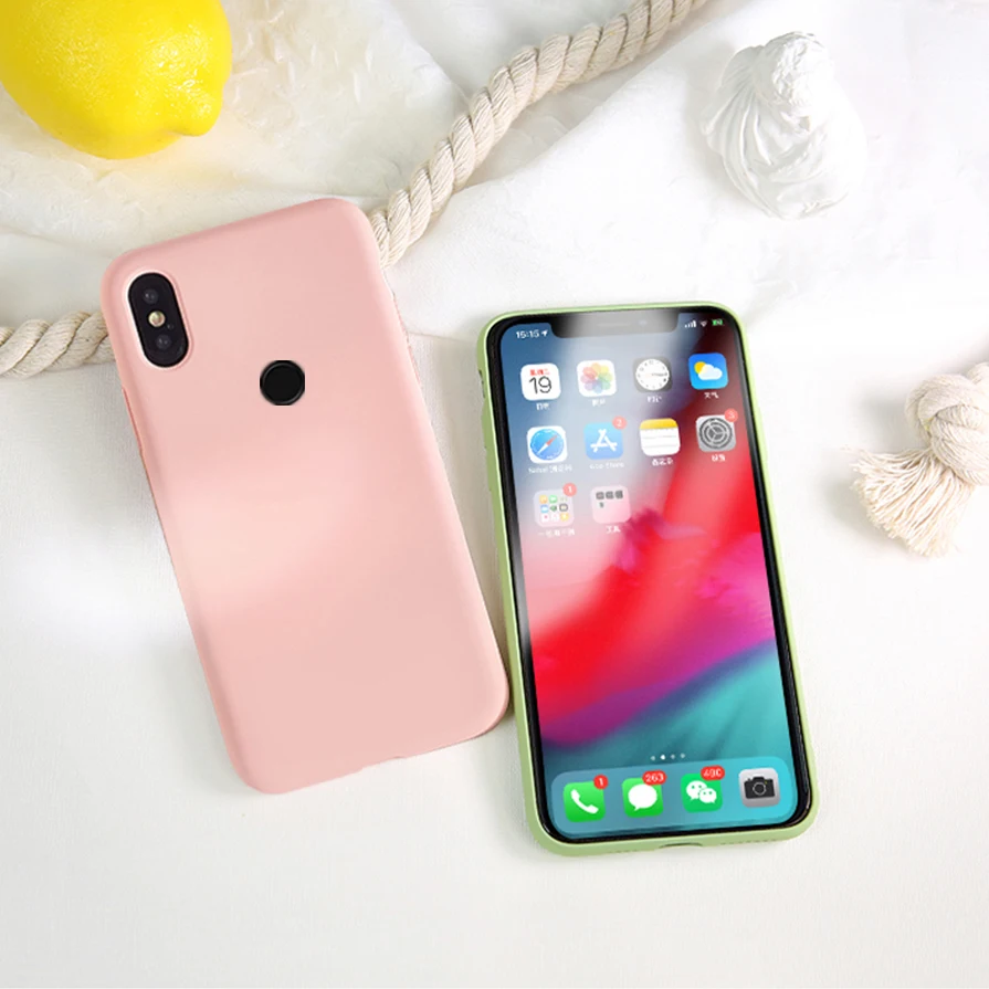 Чехол для Xiaomi Redmi Note 7 K20 7A 6A 6 Pro однотонный мягкий жидкий силиконовый чехол Mi 9 SE 8 A2