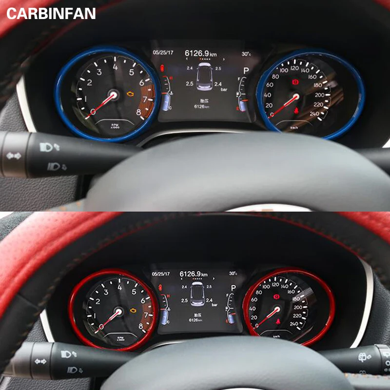Автомобильный Стайлинг ABS украшение приборной панели автомобиля кольцо покрытие