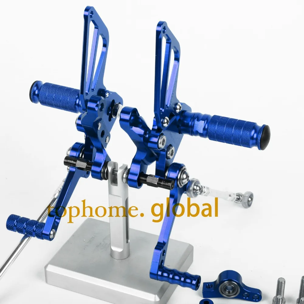 Для DUCATI 848 1098S 1098 1198R CNC Blue Rearsets подножек заднего комплекта подножек|set drawing|set formset of