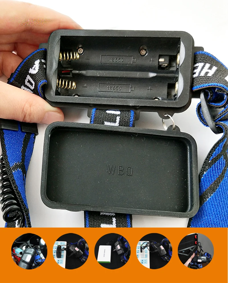 Litwod z20 T6 L2 Светодиодные фары фара Масштабируемые регулируемое наголовное крепление вспышки светильник лампа фонарь 500lm XM-L 18650 батарея долгого времени светильник