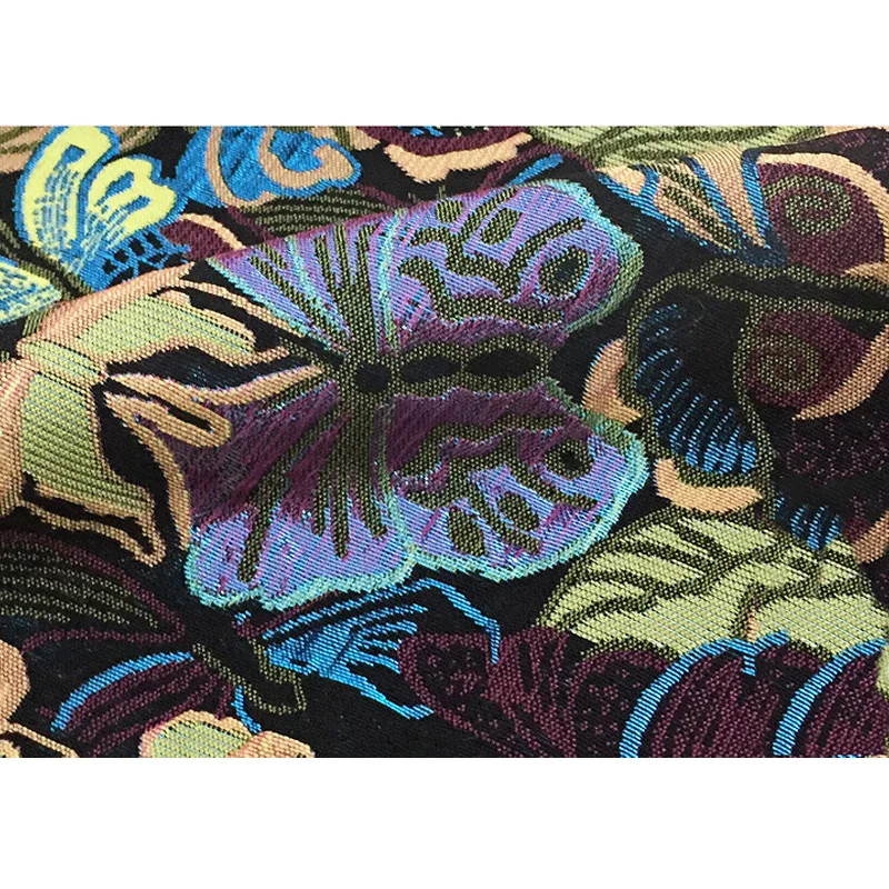 Ретро африканская ткань Изысканная бабочка жаккардовая модная одежда