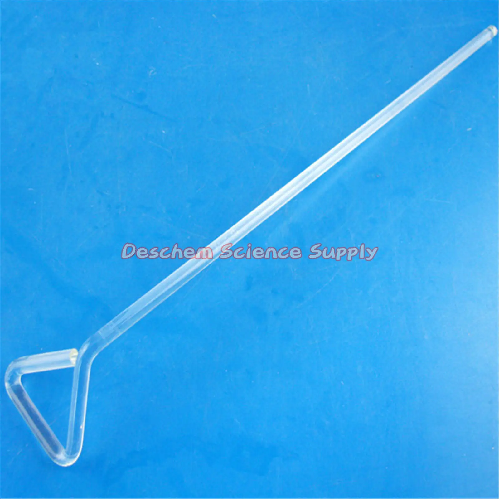 2 шт. треугольный стеклянный шпатель лабораторный стержень общая длина около 165