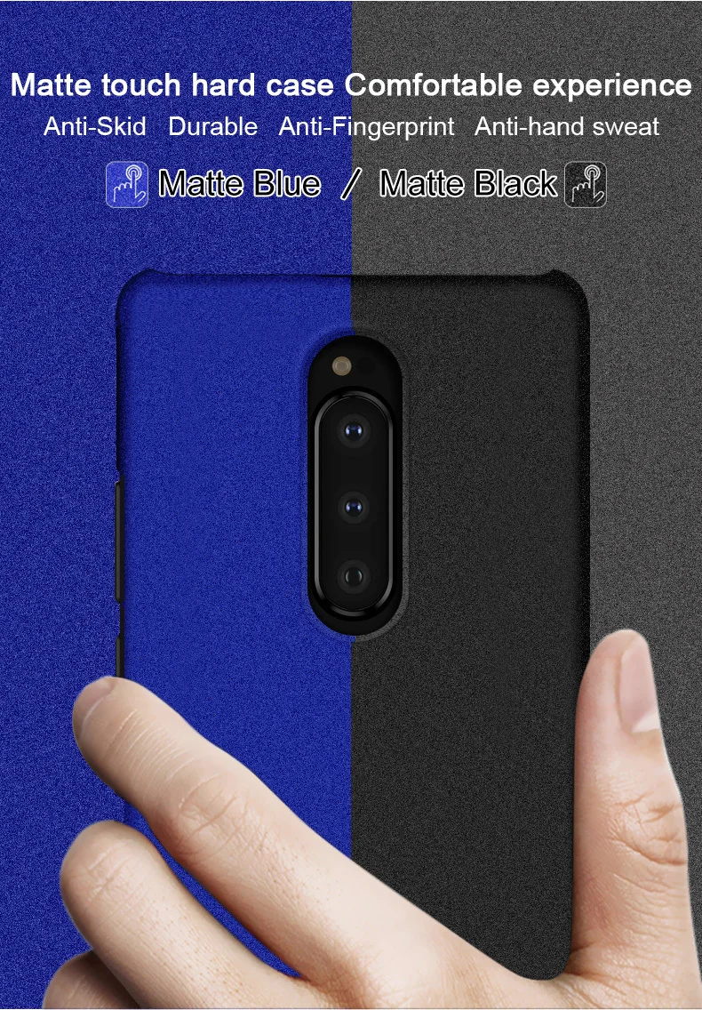 Для sony Xperia 1 чехол IMAK ковбойский жесткий пластиковый чехол для телефона с подставкой для sony Xperia 1