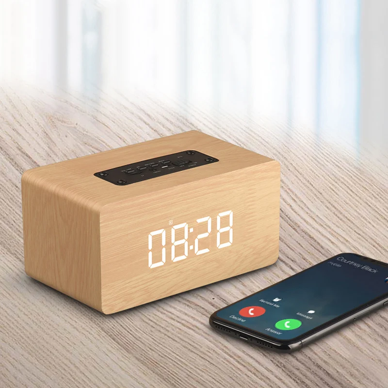 Деревянная Беспроводная Bluetooth-Колонка Queenview портативная HiFi-колонка s-Shock бас