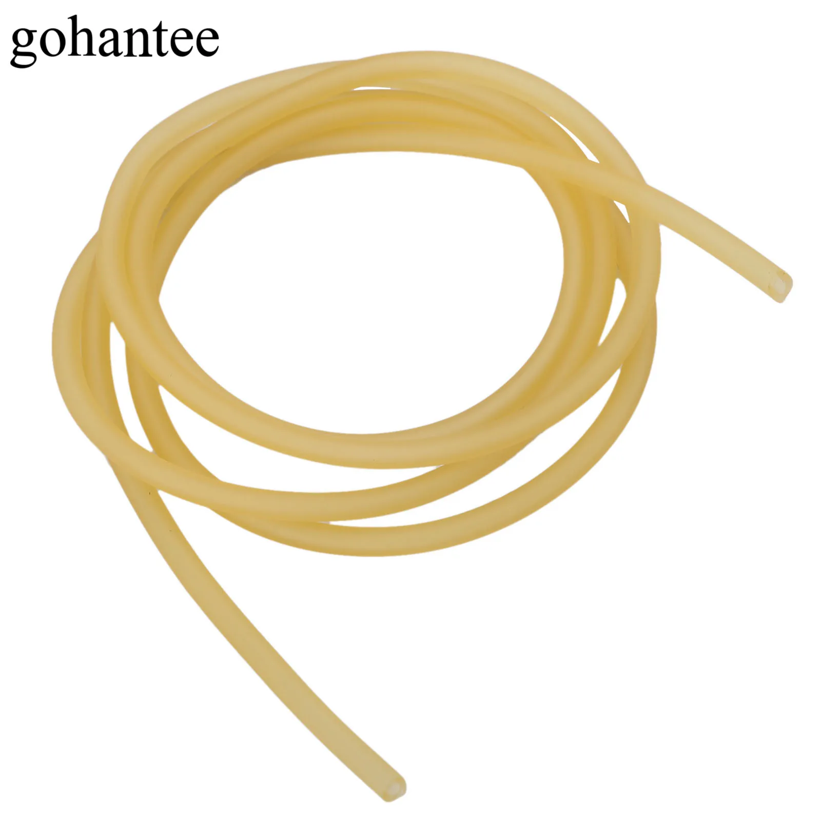 

Gohantee желтый 1 м натуральный Латекс резиновая трубка Эластичный банджи для охоты Рогатка катапульта 1636 мм x мм резиновые ленты трубки