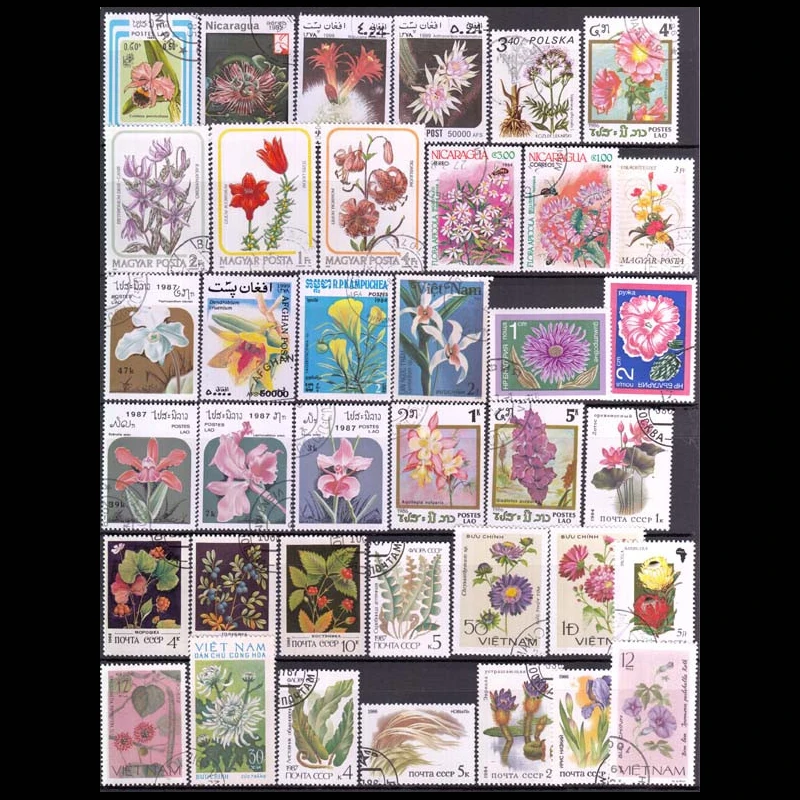 100 шт на тему цветы все разные не повторяются и с пост Mark в хорошем состоянии