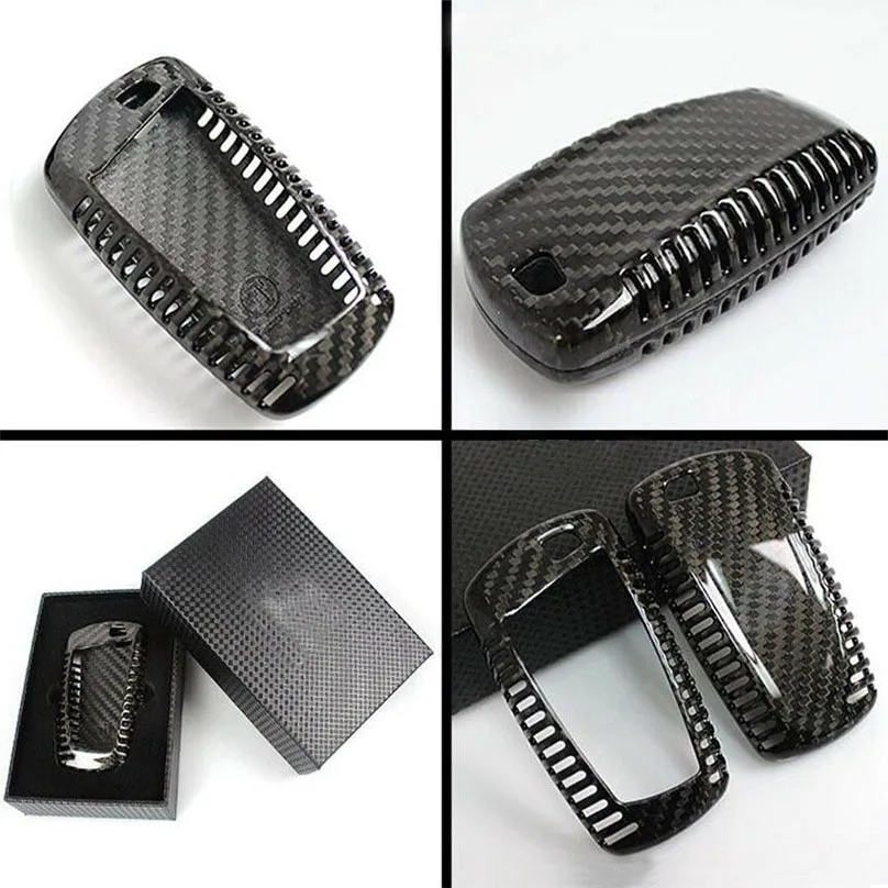 

1Pcs Luxury Carbon Fiber Key Case Cover Key Fob Remote For BMW F30 F32 F22 F10 F80 F82