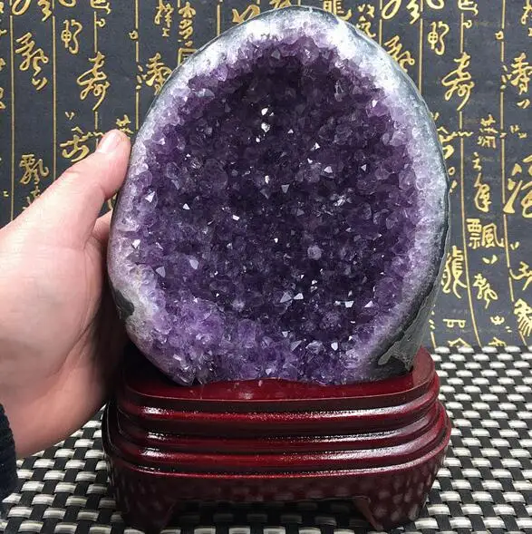 Natural Amethyst hole crystal quartz Brazil Beautiful agate | Дом и сад