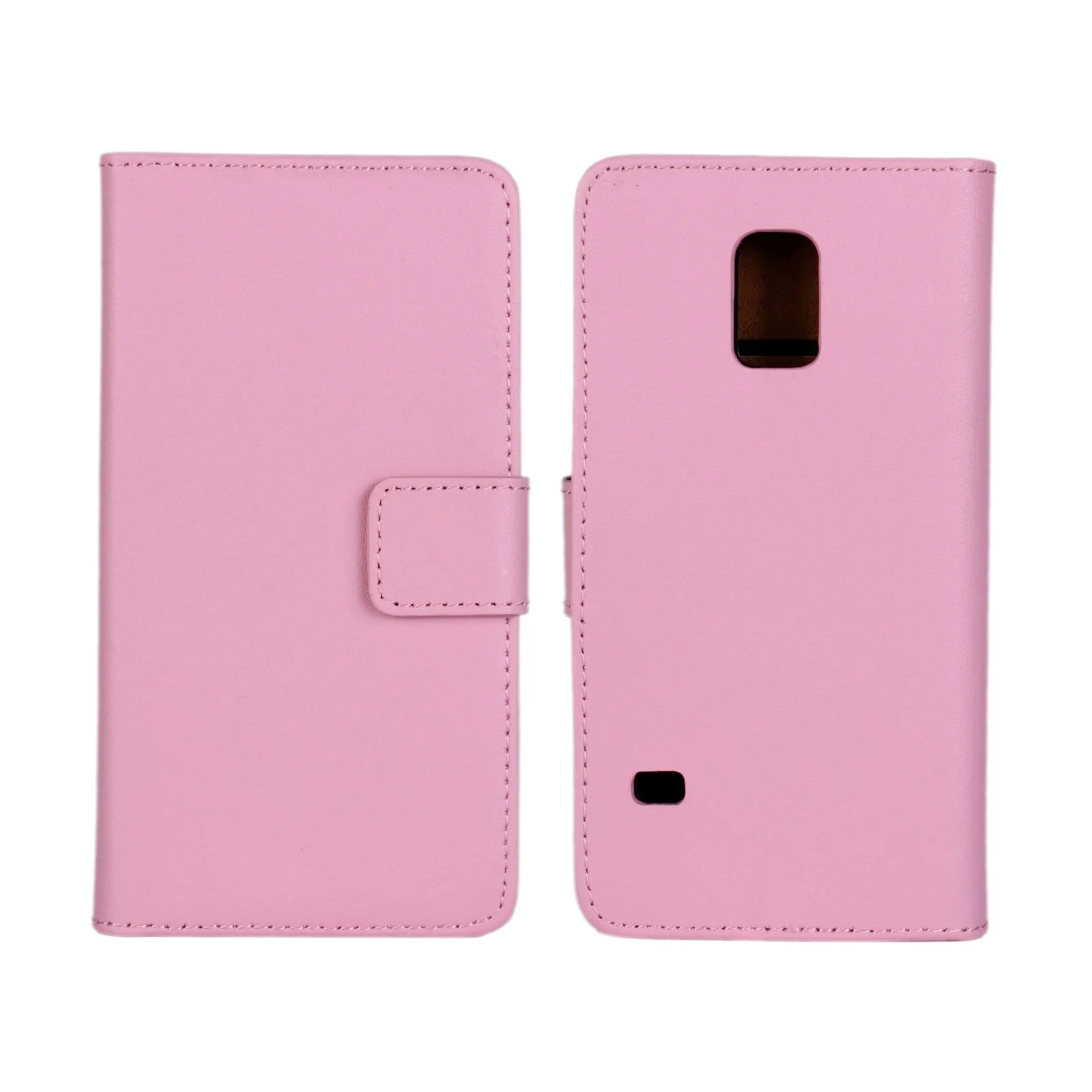 Кожаный чехол-кошелек для samsung Galaxy S5 mini, роскошный чехол-книжка S5 mini G800F, держатель для карт, кобура GG - Цвет: Розовый