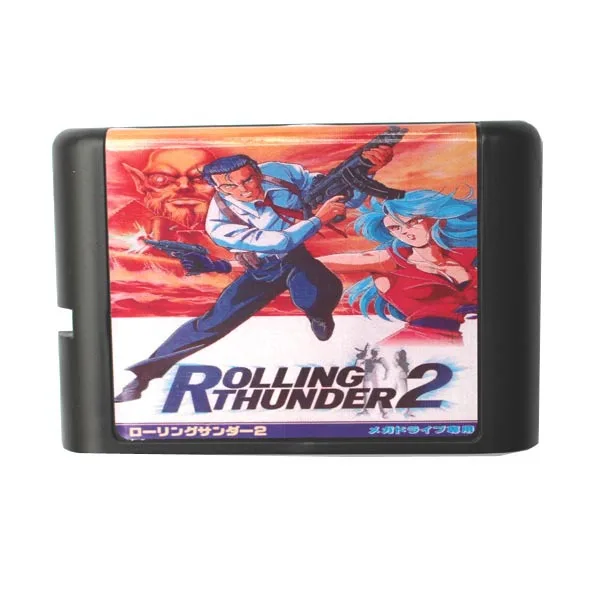 Sega MD игровая карта-Rolling Thunder 2 для 16 бит игровой картридж Megadrive Genesis system |