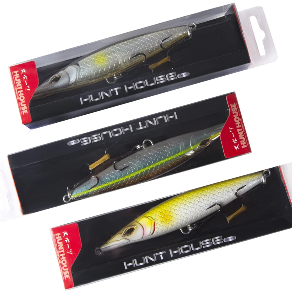 Hunthouse 90 приманка для рыбной ловли длинная литья карандаш StickBait плавающие воблеры