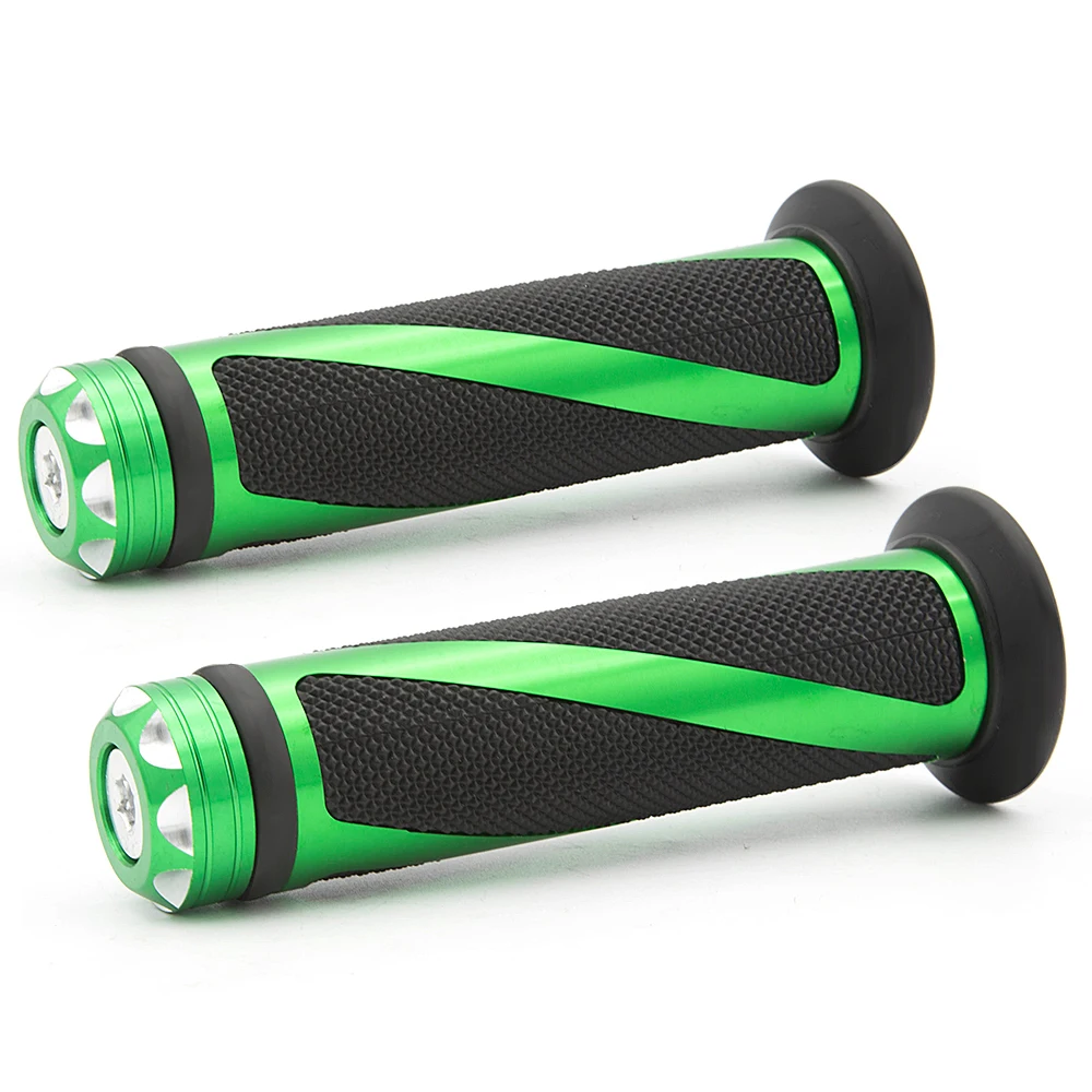 

7/8" 22mm Rubber Aluminum Motorcycle CNC Handle Grips Brake Clutch Handle Bar Handlebar Set For Kawasaki NINJA 300 250R 400