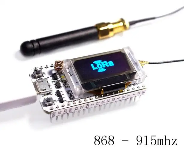 5 pcs 868MHz/915MHz LoRa ESP32 Oled Wifi SX1276 Module IOT with Antenna For Arduino Electronic diy kit pcb New Version 2017 | Компьютеры и