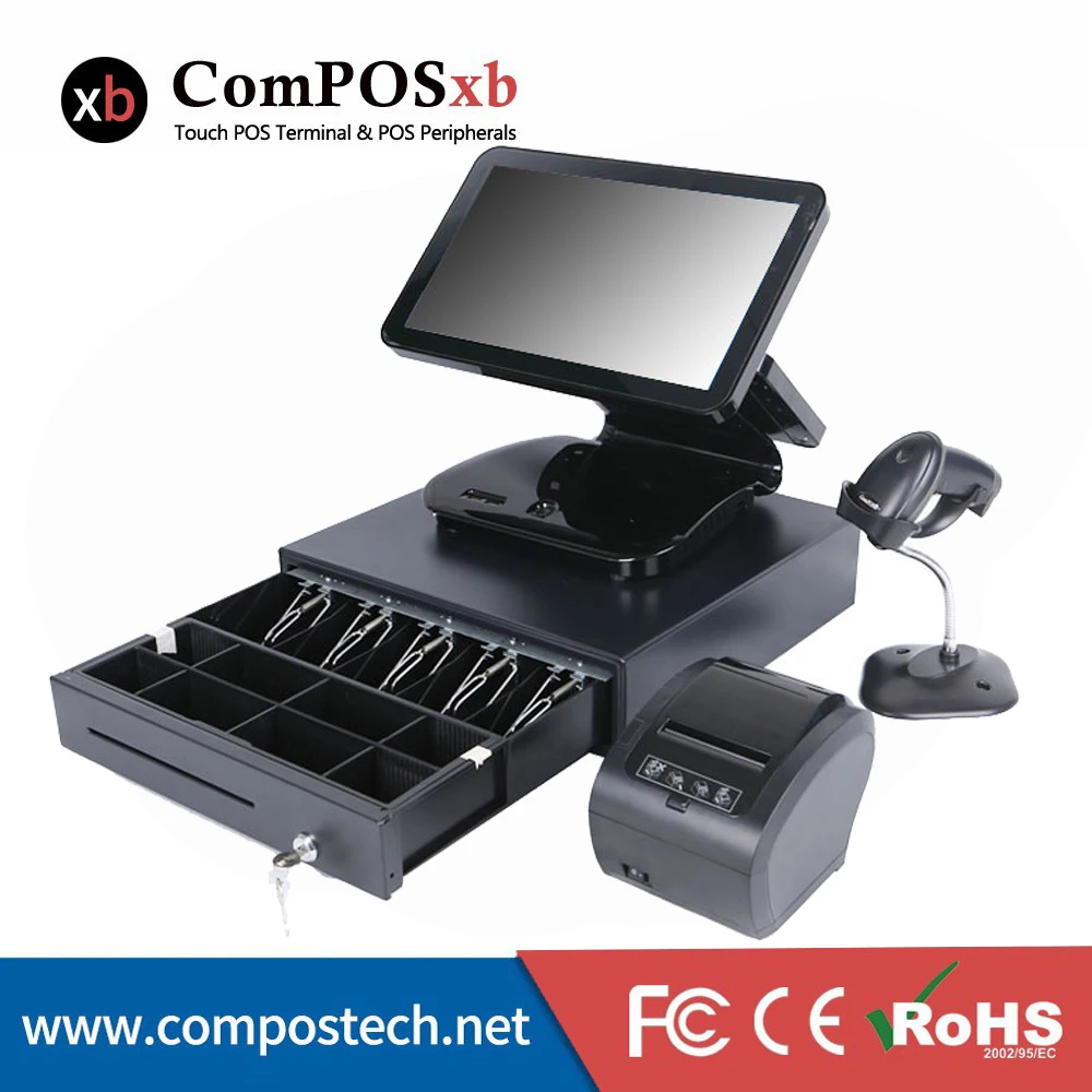 Оптовая продажа Pos системы сенсорный экран компьютерный монитор терминал 15 6