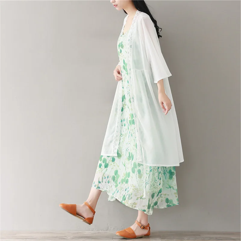 Летние Новинки для женщин свободный кардиган рубашка 2017 Блузка Большой размер