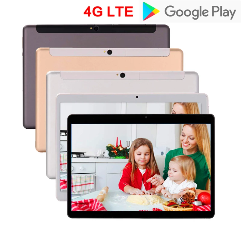 Планшеты 10 дюймов, планшеты Android 8,1, десять ядер, 4 Гб+ 64 ГБ, 1920*1200, ips, двойной, 4G, планшет с функцией звонка, WiFi, Android, планшет для детей