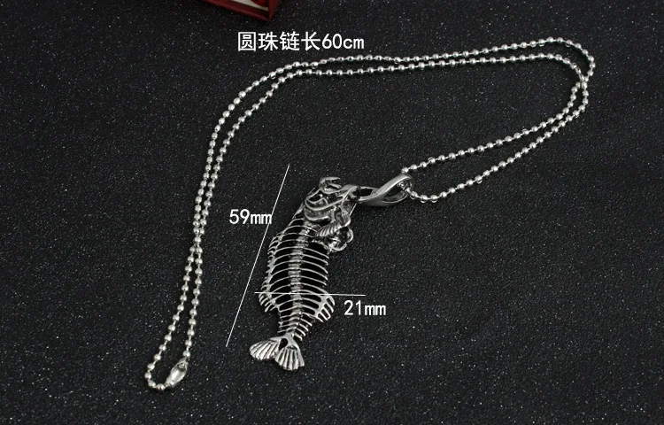 ISINYEE Модные металлические панк рыбья кость кулон бусы ожерелье для женщин