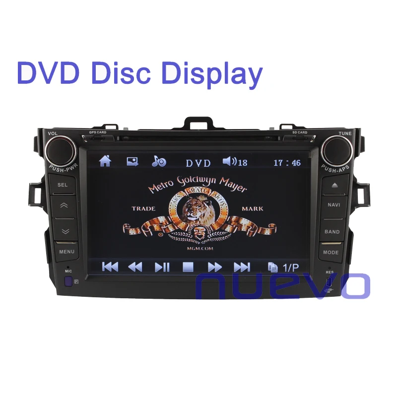 Большой 8 дюймов Car Dvd-плеер с GPS для Toyota Corolla (2007-2012) + камера заднего вида назад |