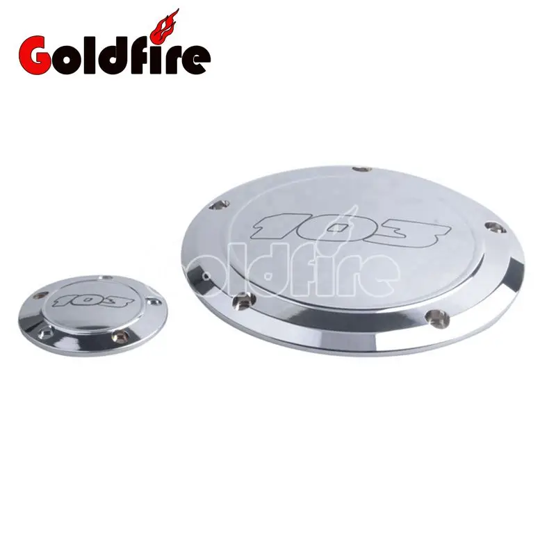 5 Holes Cover CNC Beveled Chrome Motorcycle Derby &amp Timing Timer For Harley Road King Softail Dyna FLHRS FLTFB | Автомобили и