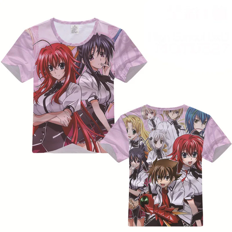 Футболка для старшей школы DxD Rias Gremory Hyoudou Issei костюм косплея мужская и женская