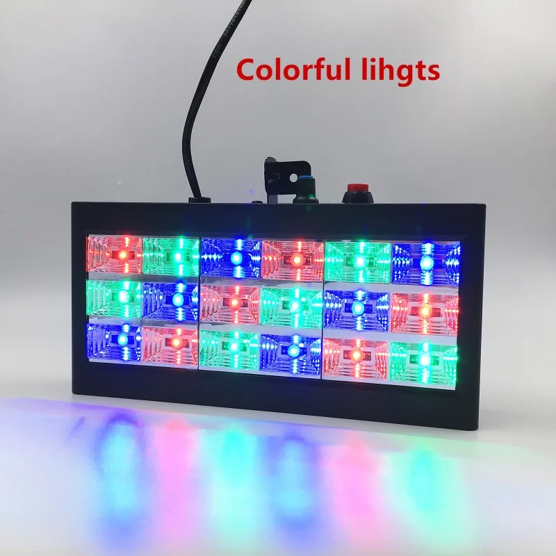 Светодиодный RGB Стробоскоп FORPRO со звуковым управлением 18 дюймов 20 Вт диско