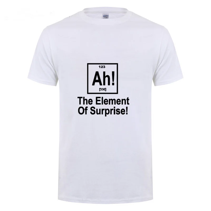 Брендовая футболка с надписью Element Of Surprise и Geek Science забавный подарок на день