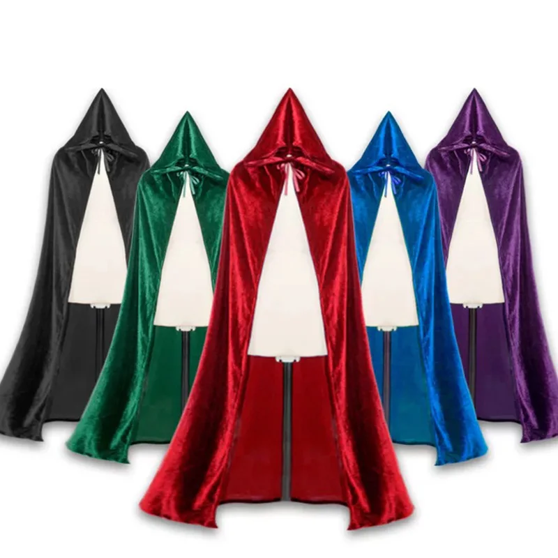 90 140 см Хэллоуин дьявол смерти вампир призрак костюм плащ для мужчин женщин