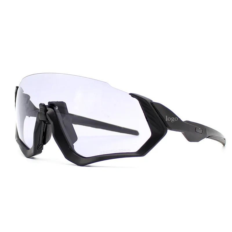 O ALL BLACK Profession Photochromic Cycling Flight Sunglasses Sports Cycling Mountain Bike Cycling Goggles Cycling Sunglasses UV400 Eyewear - Цвет: O ALL BLACK