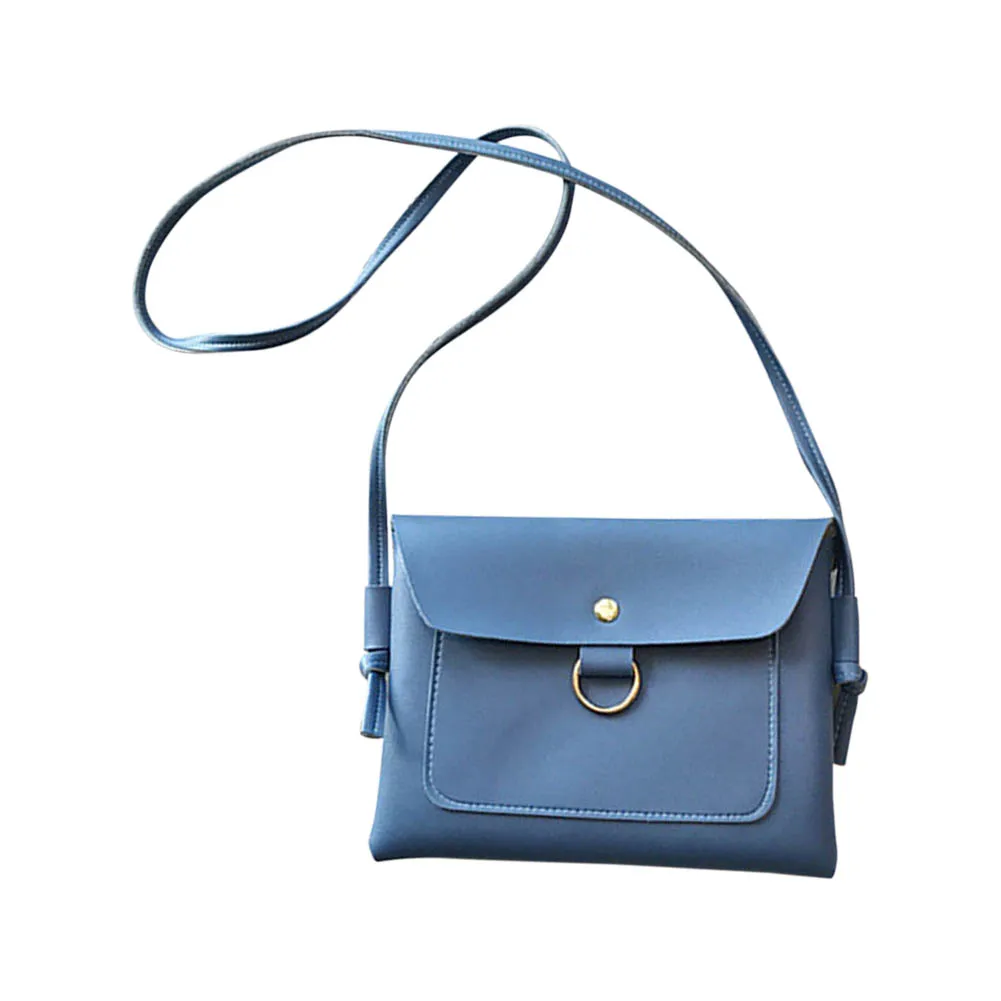 Простые Модные Женские однотонные металлические сумки мессенджеры из