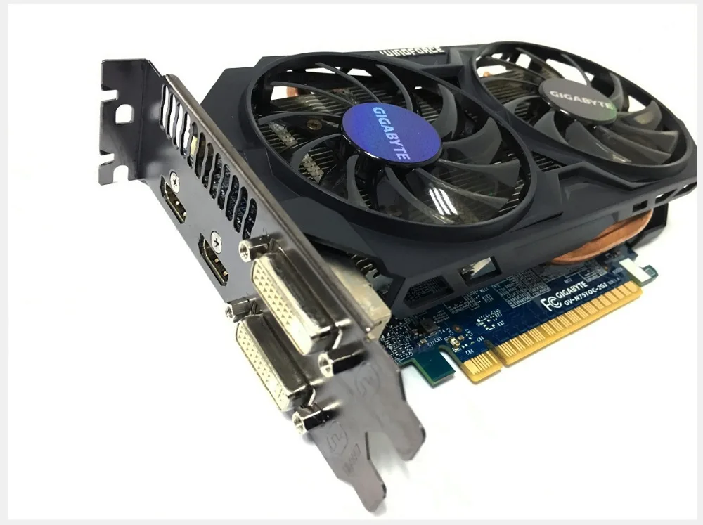 Gigabyte GVI-750TOC-2GI GTX750TI GTX 750TI 2 ГБ 2 г D5 DDR5 128 бит ПК настольные видеокарты компьютерные видеокарты