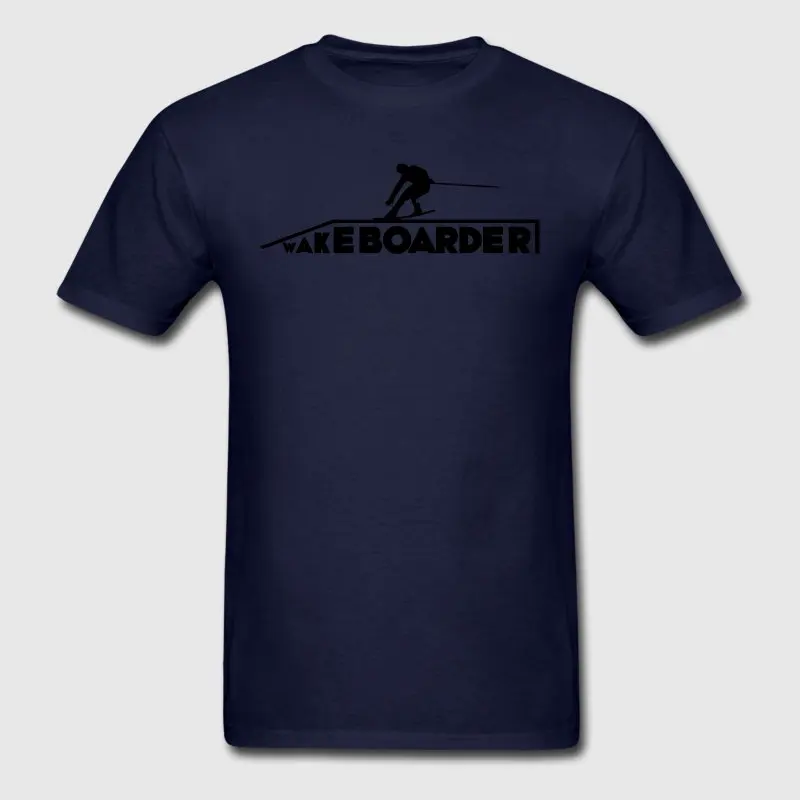Печатные Для мужчин футболка Размеры S 3xl Wakeboarder Kiteboard оригинальный стильный Camisa