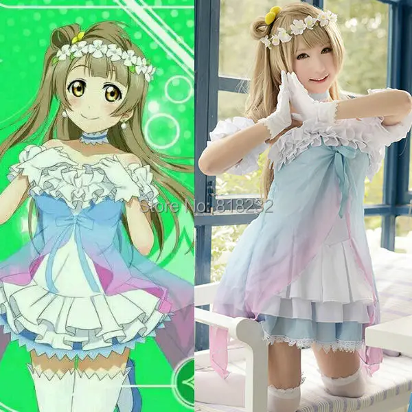 Шифоновое платье футболка Love Live Yume no Tobira Dreams Gate Minami kotory Униформа костюмы для