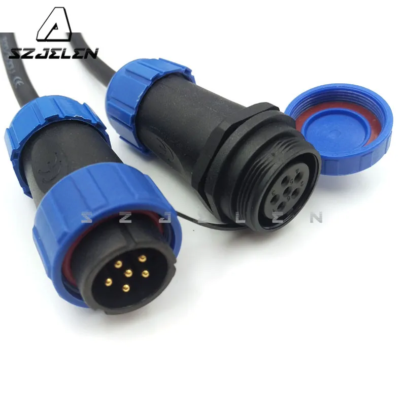 SP2110/SY2111, водонепроницаемый 6-контактный разъем, проводной разъем, стандартный разъем питания, электрическое оборудование, розетка зарядного устройства