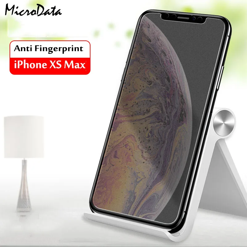 Матовое стекло MicroData для iphone X закаленное Защита экрана iPhone Xs Max XR защита от