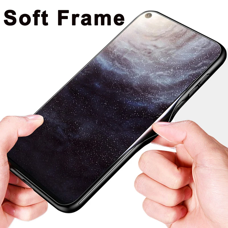 Для samsung galaxy A8S чехол волк девушка стильное закаленное стекло силиконовая рамка стекло Твердый чехол A8S SM-G8870 чехол s