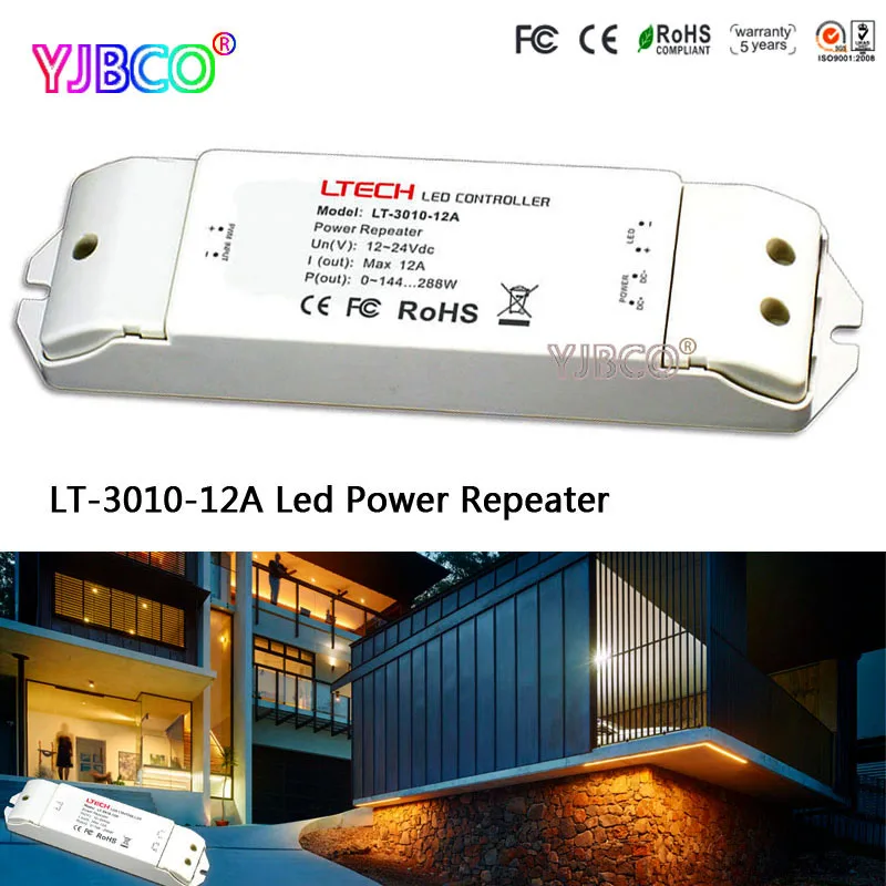 Светодиодный контроллер фирмы ltech LT 3010 12A источник питания (усилитель) принять ШИМ
