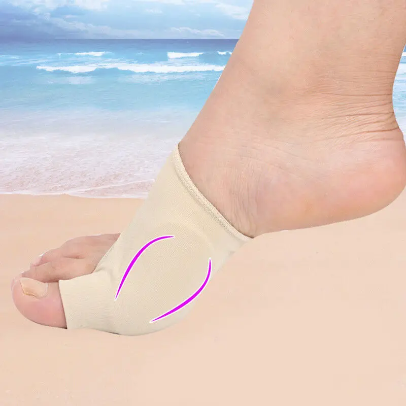 1xpair Gel Silicone Bunion Corrector Big Toe Straightener Separator Protector | Красота и здоровье