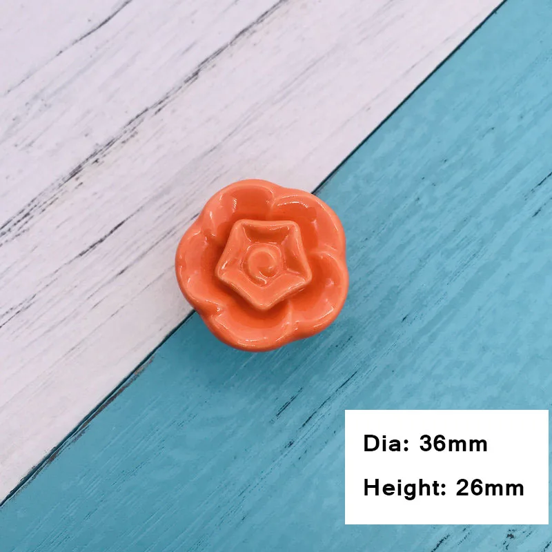 Диаметр 36 мм Керамика ручки двери мебель Спальня дверца кухонного шкафа Ручка