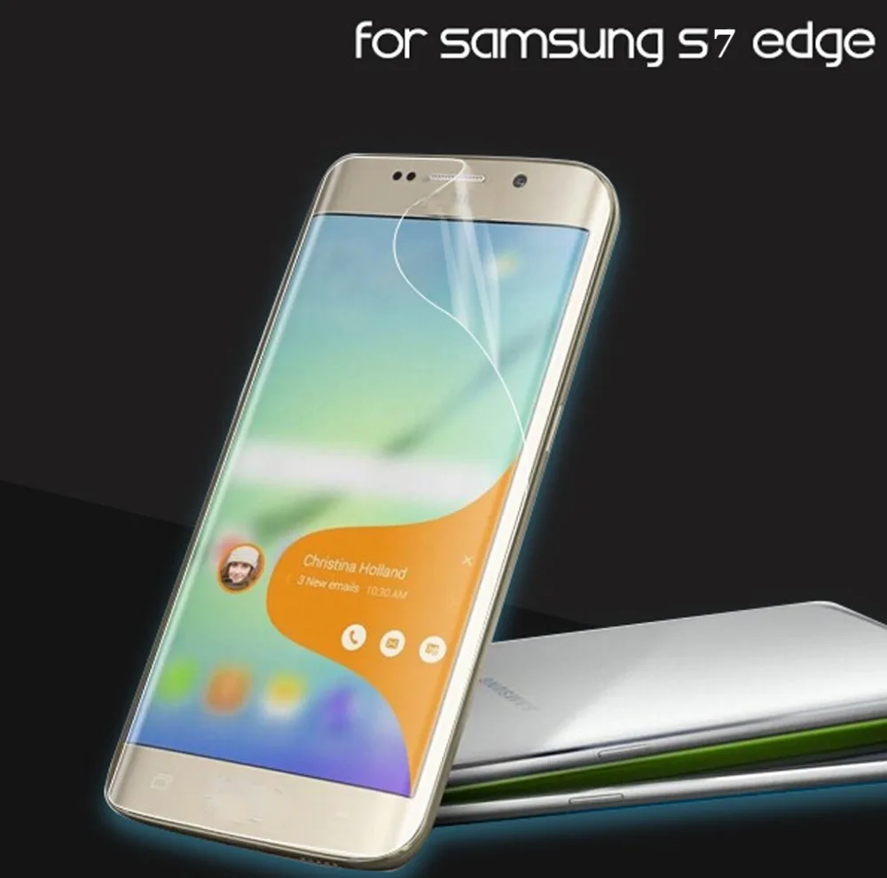 Полное покрытие для Samsung Galaxy S7 S6 S8 Plus Edge прозрачный защитный экран из ТПУ HD мягкая