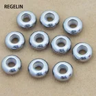 Бусины из нержавеющей стали для самостоятельного изготовления украшений, 20 шт.
