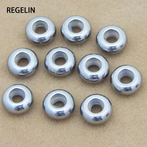 Бусины из нержавеющей стали для самостоятельного изготовления украшений, 20 шт.