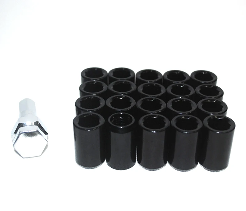 Красные 32 мм m12x1 5/m12x1 25 стальные замковые гайки хромированные гайки|lug nuts|wheel lock