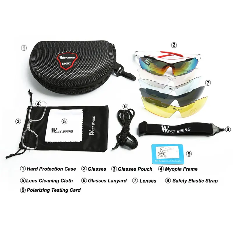 WEST BIKING поляризационные женские солнцезащитные очки для велоспорта УФ стойкие