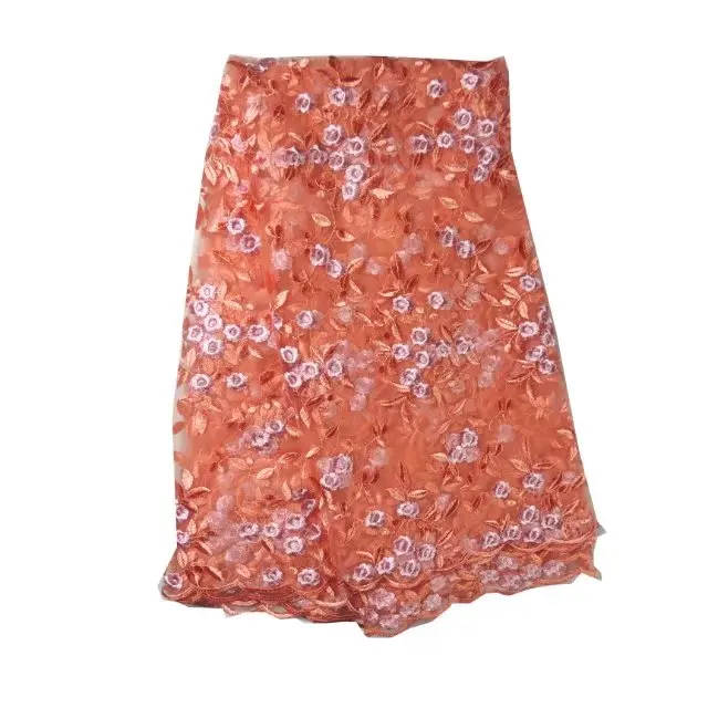 Новый дизайн летние ткани африканские платья Тюль французского кружева с