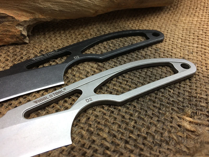 Спасательные средства ухода за кожей Шеи Ножи D2 лезвием полный Тан ручка