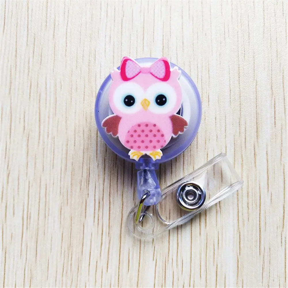 1pc Cute Cartoon Retractable Badge Reel Students Nurse Exhibition Pull Key Holder 60cm ID Name Card Korean Supplies|Бейджи и