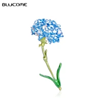 blucome enamel carnation flower brooches for women men suit collar clip badge decoration copper brooch corsage mothers day gift