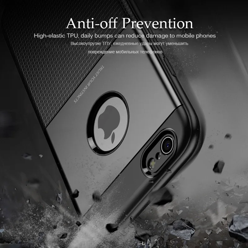 Back Cover For iPhone 7 Case 6 6s Cases Luxury TPU Silicon Scratch Proof Anitiknock Protective 8 Plus X Capa |