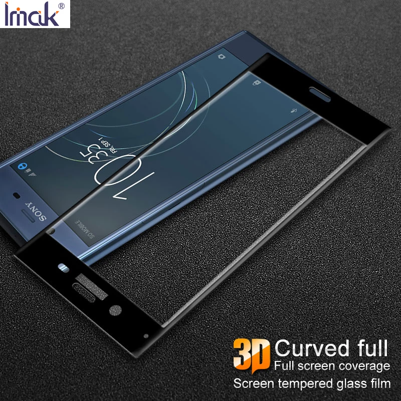 IMAK Для sony Xperia XZ1 3D изогнутая поверхность полное покрытие экрана Закаленное стекло протектор экрана для sony Xperia XZ1 5,2''